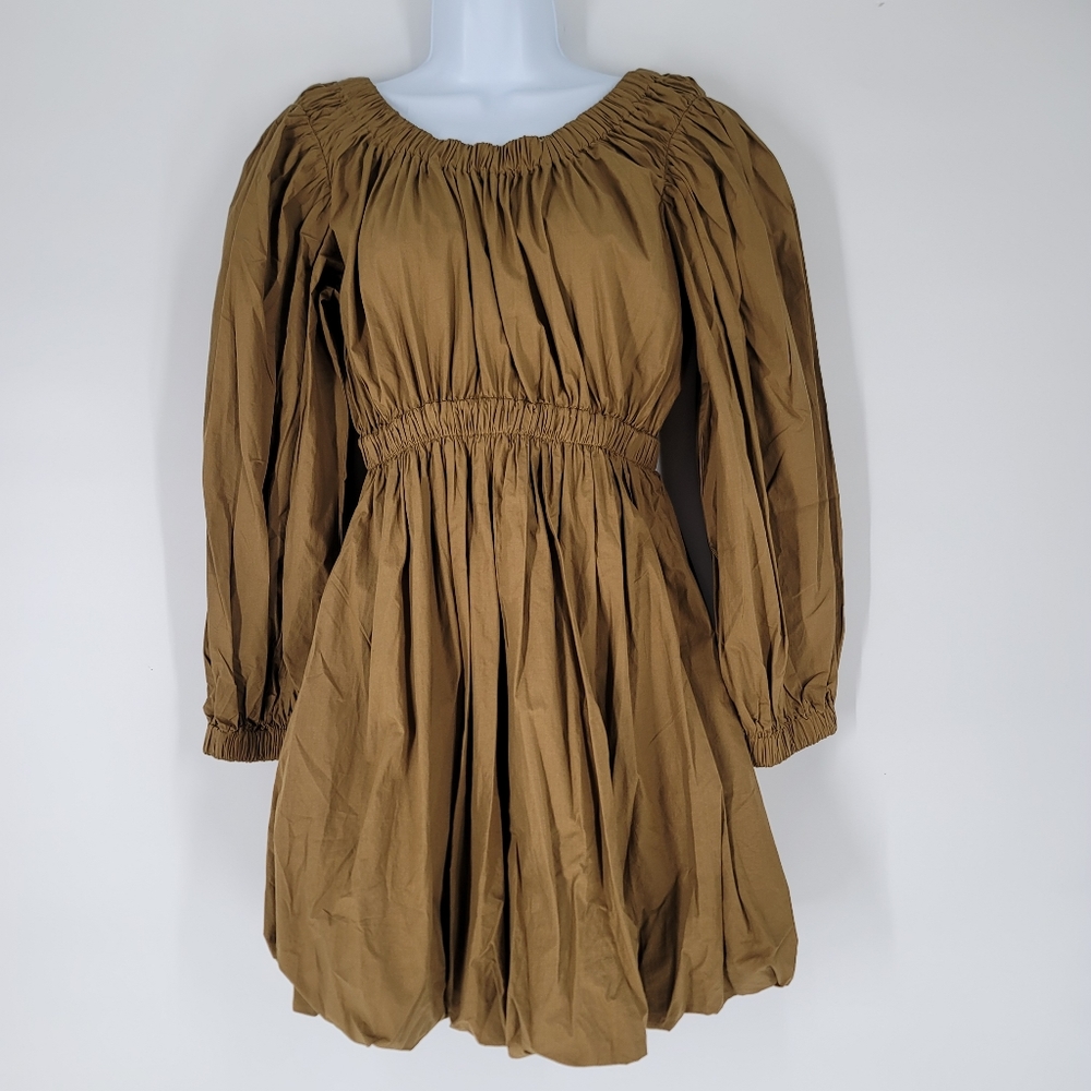 Ulla Johnson Martine Dress Willow Off Shoulder Size 2 Bubble Skirt NEW